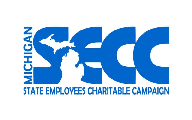 Michigan state employee giving campaign logo