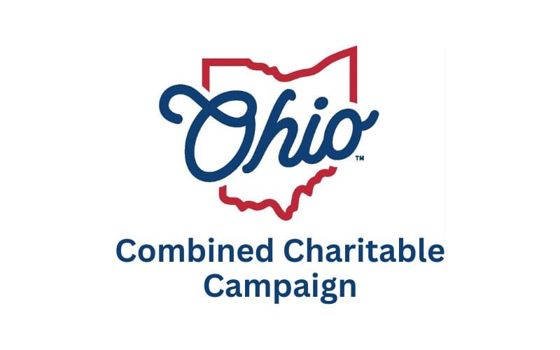 Ohio state employee giving campaign logo
