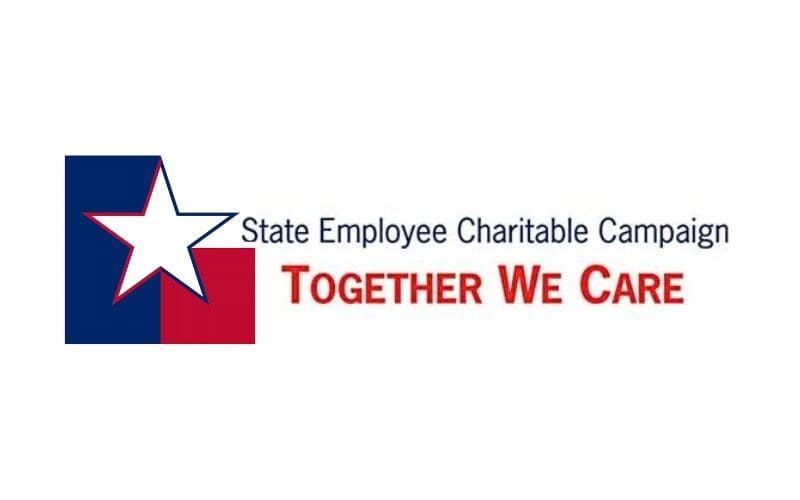 Texas state employee giving campaign logo